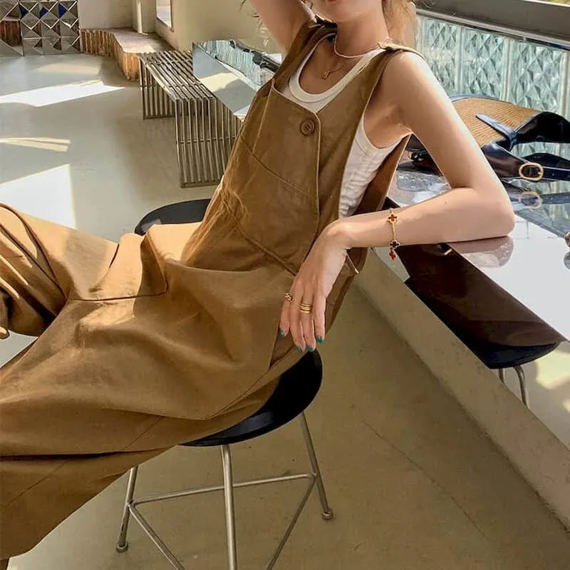 Korean Jumpsuits Casual Workwear