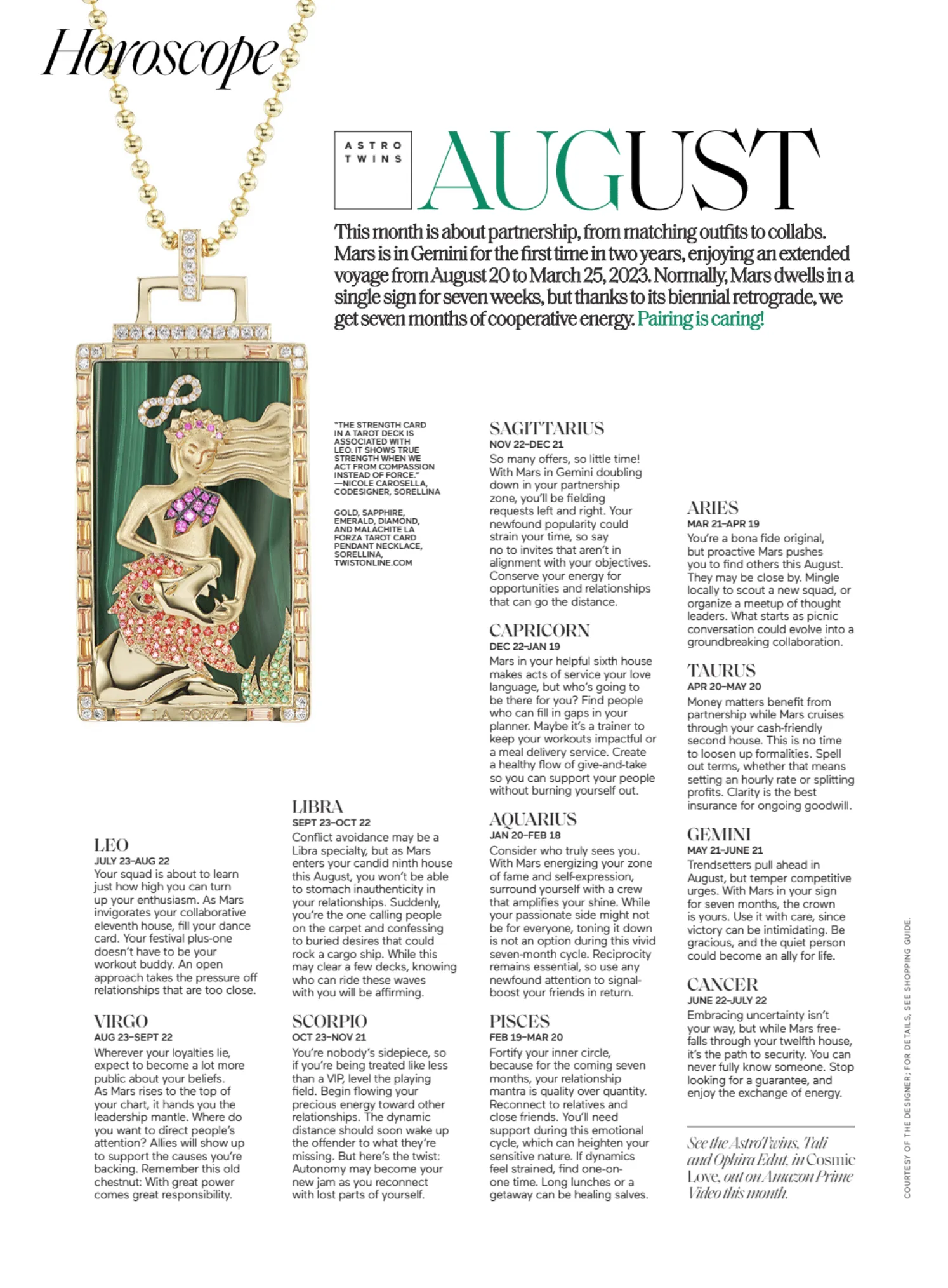 La Forza Tarot Card