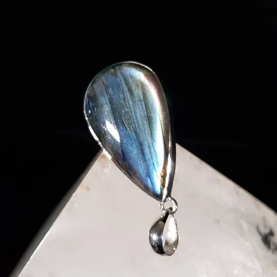 Labradorite Crystal Pendant
