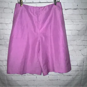 Lafayette 148 New York Ryerson Silk &amp; Linen Blend Bermuda Shorts Size 10‎ NWT