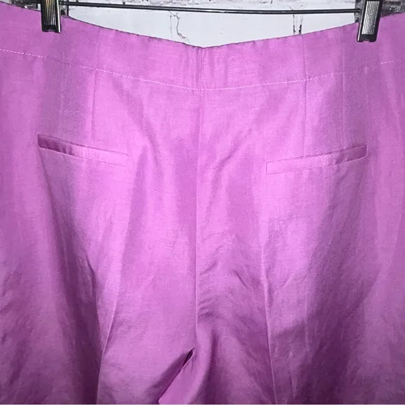 Lafayette 148 New York Ryerson Silk &amp; Linen Blend Bermuda Shorts Size 10‎ NWT
