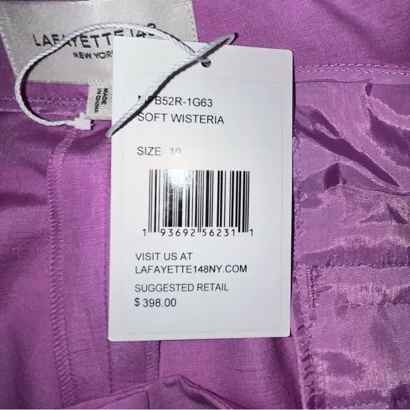 Lafayette 148 New York Ryerson Silk &amp; Linen Blend Bermuda Shorts Size 10‎ NWT