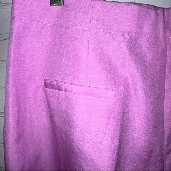 Lafayette 148 New York Ryerson Silk &amp; Linen Blend Bermuda Shorts Size 10‎ NWT