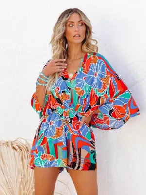 Large Floral Printed Jumpsuit