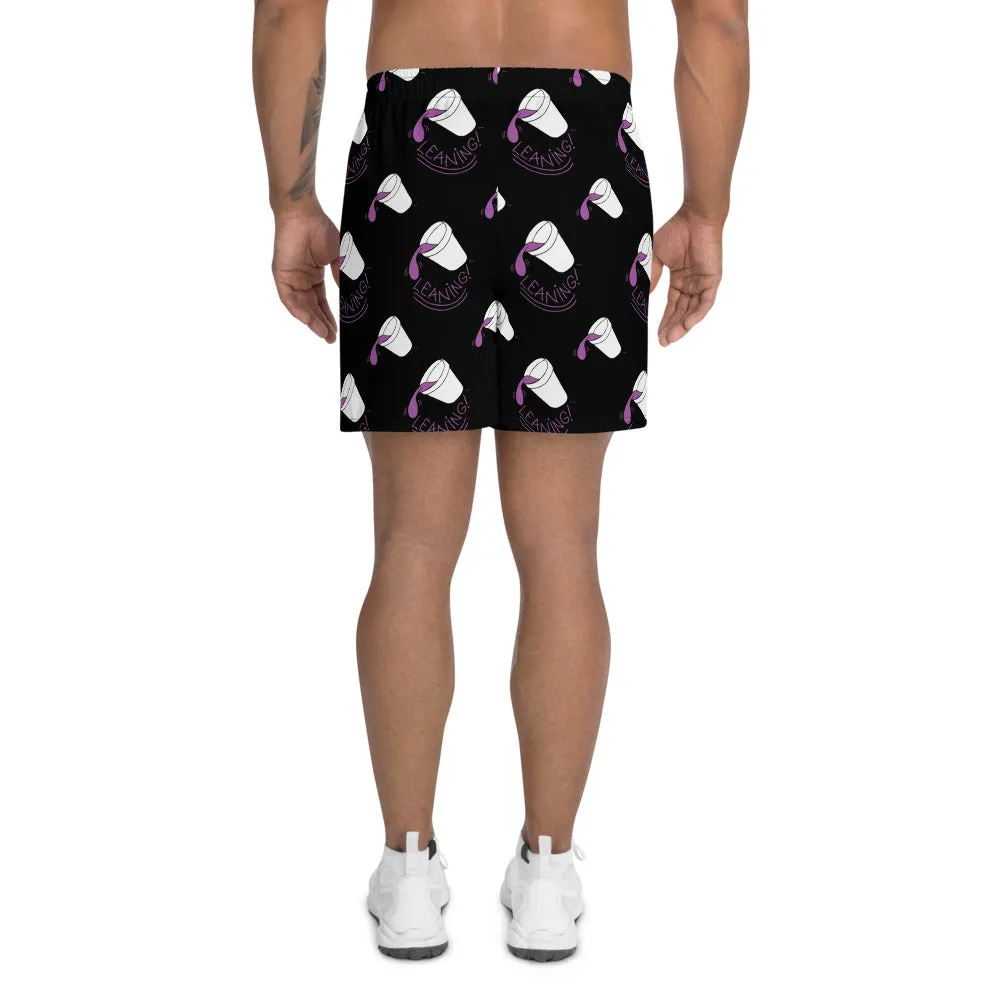 Leaning Foam Cups | Long Athletic Shorts, Black