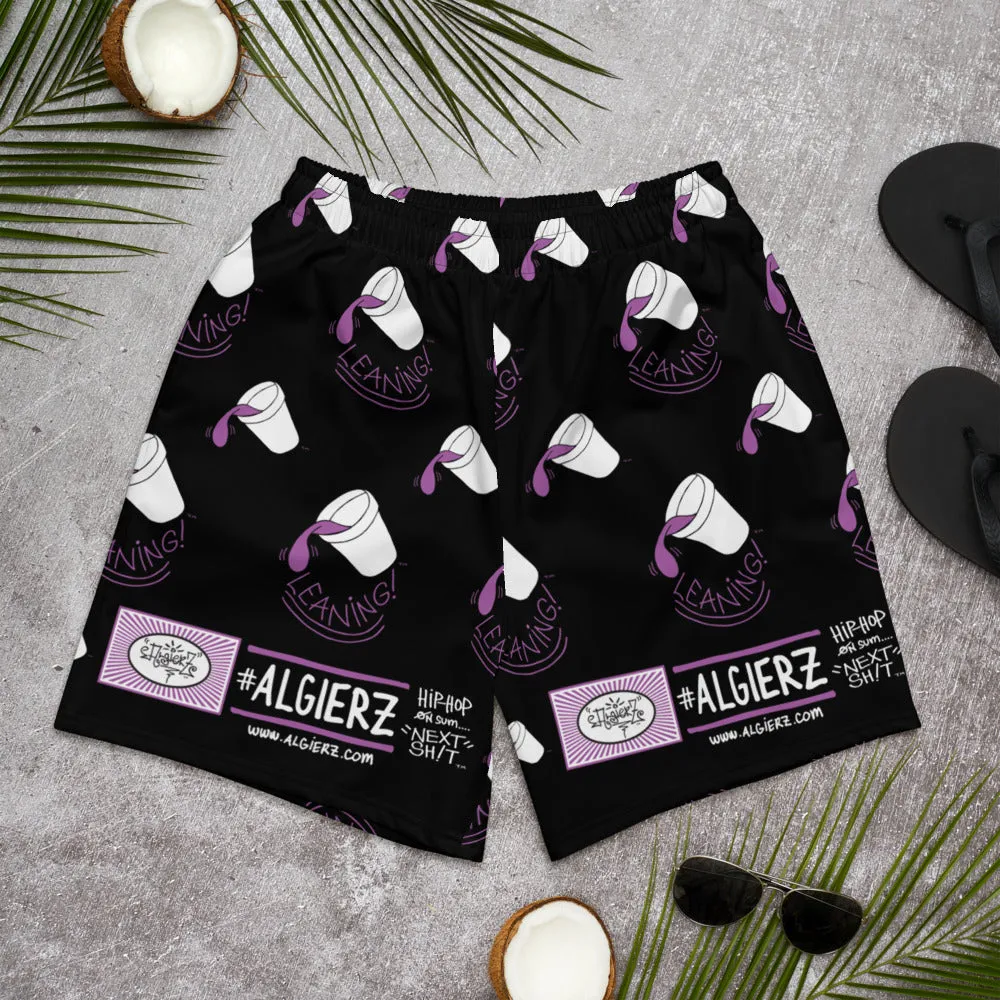 Leaning Foam Cups | Long Athletic Shorts, Black