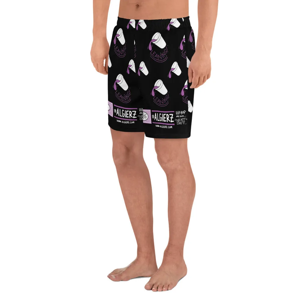 Leaning Foam Cups | Long Athletic Shorts, Black