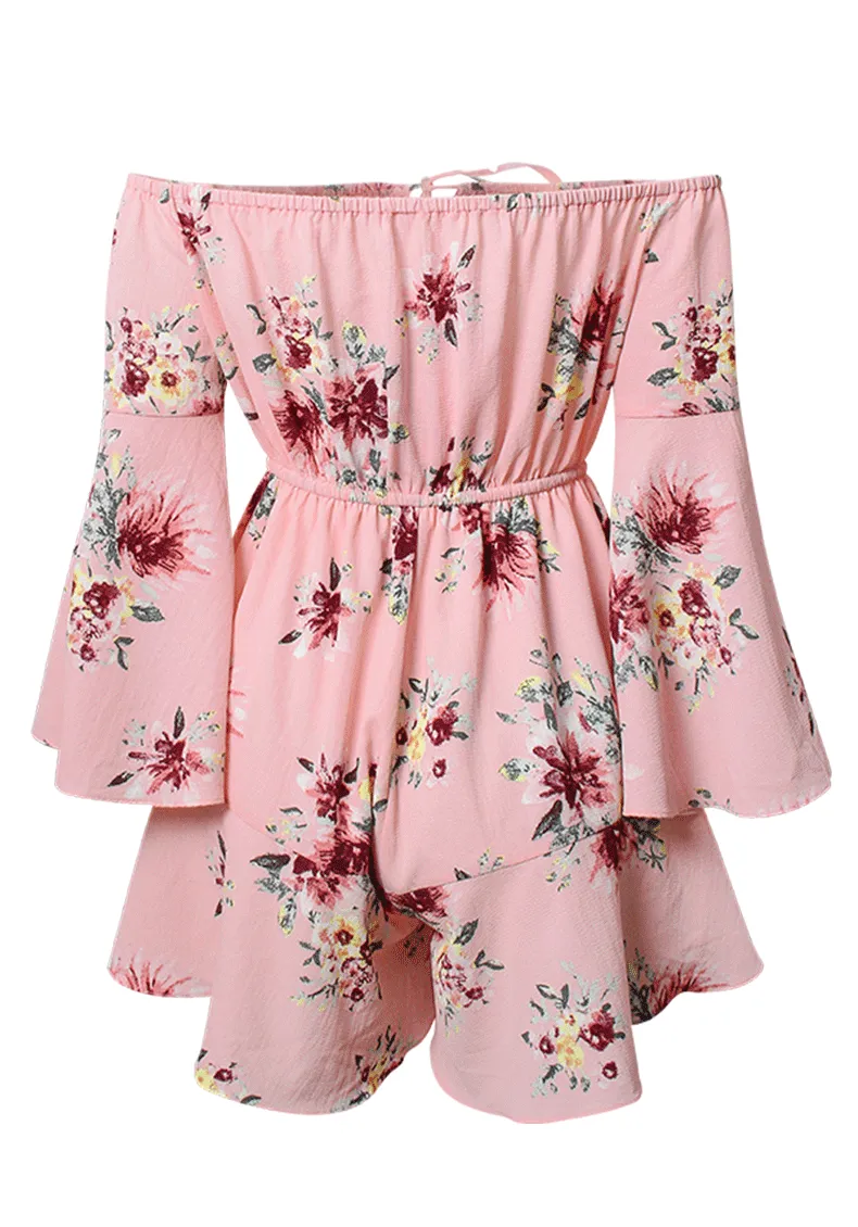 Leisure Holiday Wind Print Jumpsuit