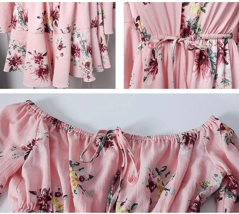 Leisure Holiday Wind Print Jumpsuit