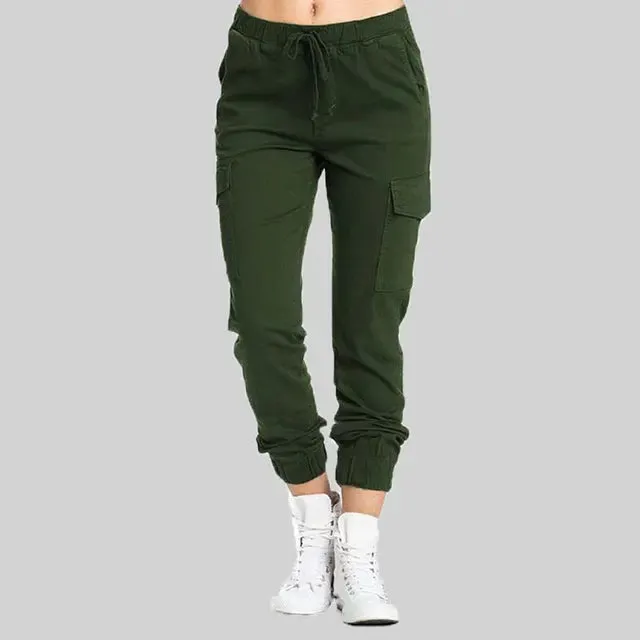 Lena - Schwarze Cargo-Jogginghose