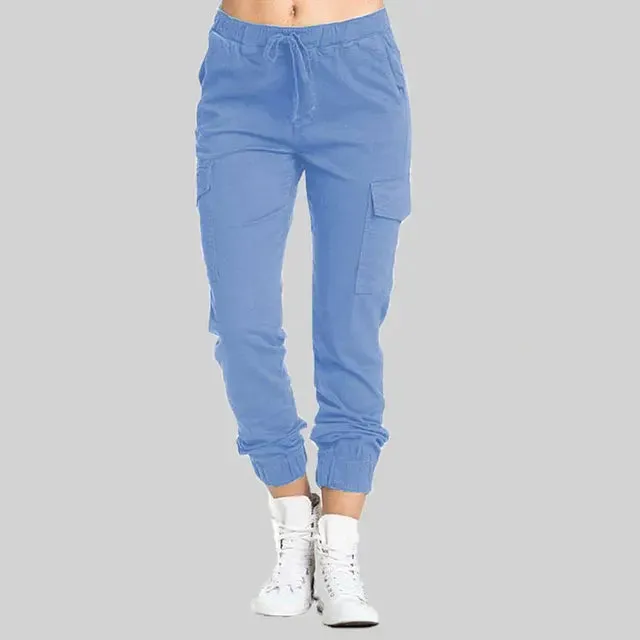 Lena - Schwarze Cargo-Jogginghose