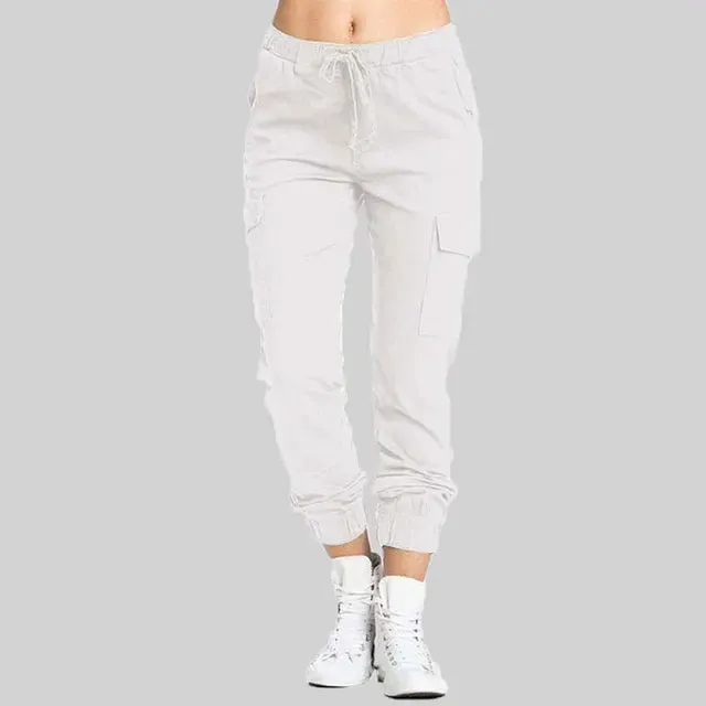 Lena - Schwarze Cargo-Jogginghose