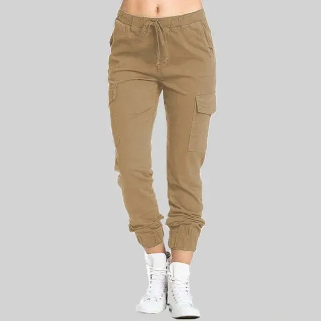 Lena - Schwarze Cargo-Jogginghose