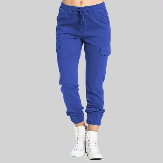 Lena - Schwarze Cargo-Jogginghose