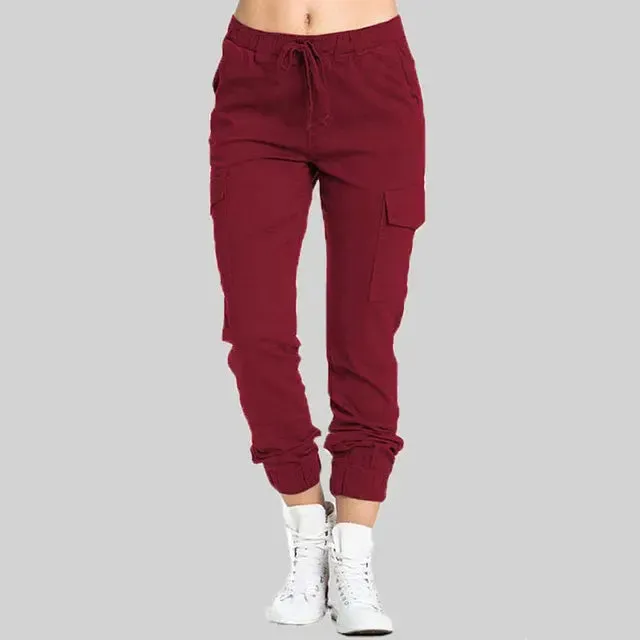 Lena - Schwarze Cargo-Jogginghose