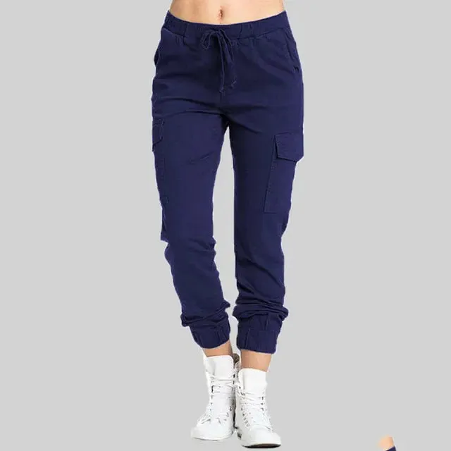 Lena - Schwarze Cargo-Jogginghose