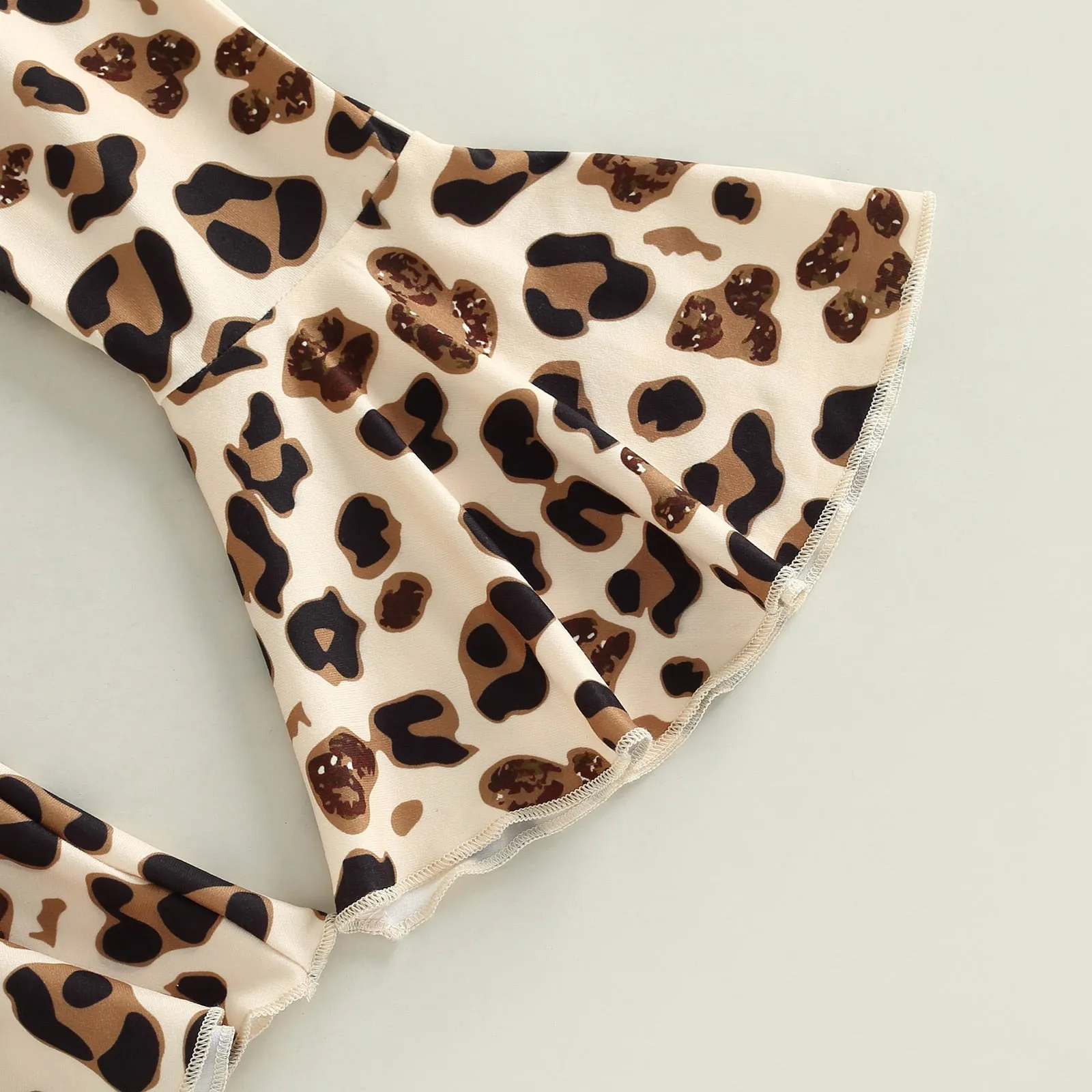 Leopard Flare Pants Set