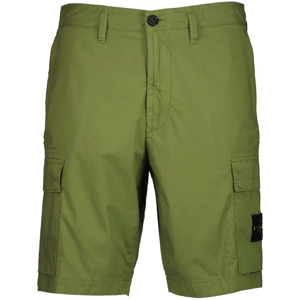 Light Stretch Cotton Cargo Bermudas