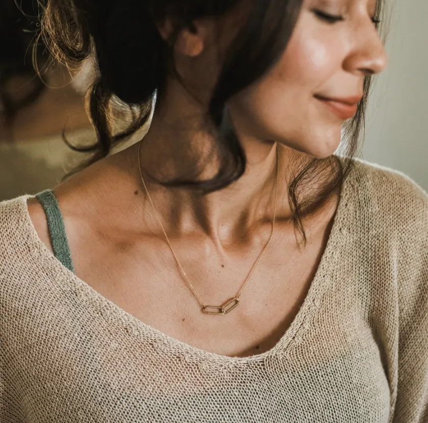 Linked Together Necklace - Gold Filled