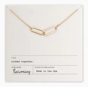 Linked Together Necklace - Gold Filled