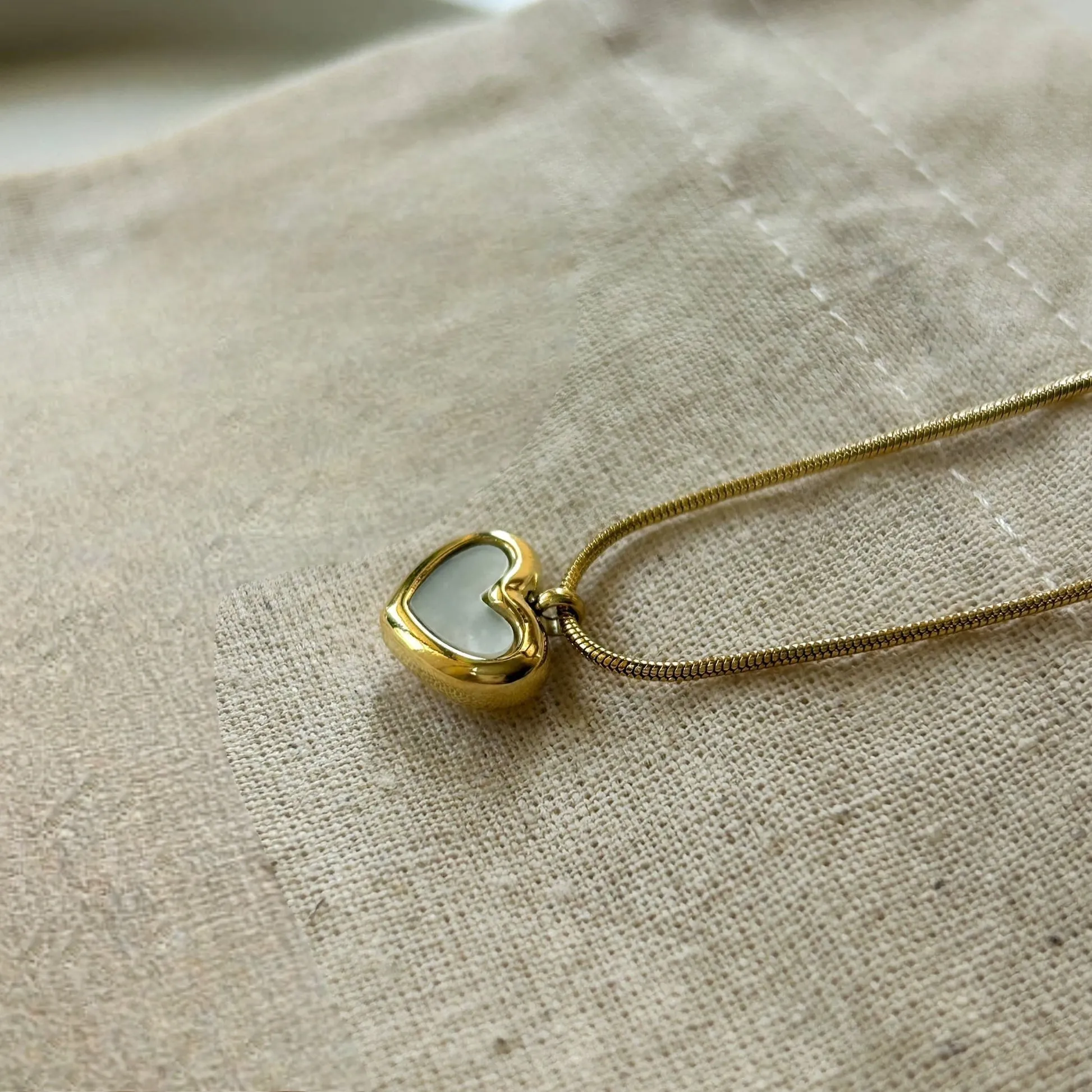 Little Love Reversible Chain Necklace Gold Plated, Waterproof and Anti-Tarnish