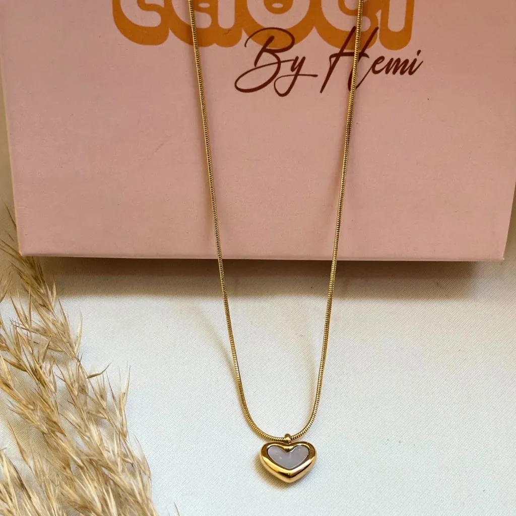 Little Love Reversible Chain Necklace Gold Plated, Waterproof and Anti-Tarnish