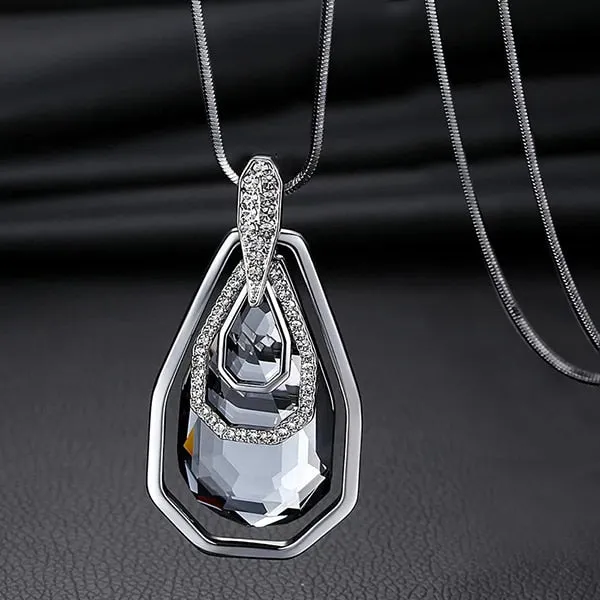 Long Necklaces & Pendants for Women Crystal Jewelry