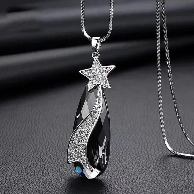 Long Necklaces & Pendants for Women Crystal Jewelry