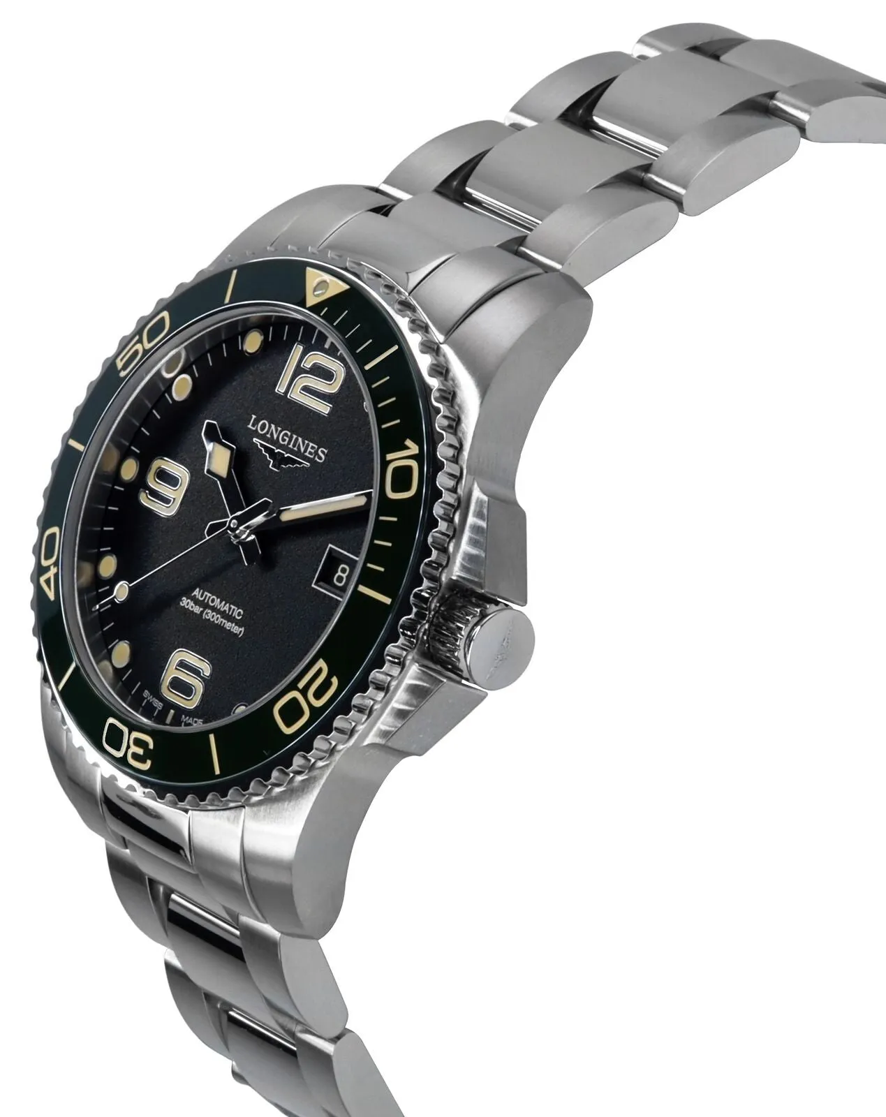 Longines Black Dial Automatic Diver'S 300M Men'S Watch L3.781.4.05.6
