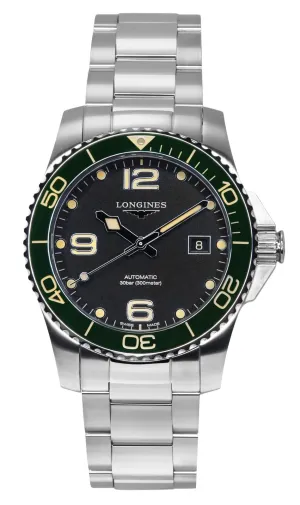 Longines Black Dial Automatic Diver'S 300M Men'S Watch L3.781.4.05.6