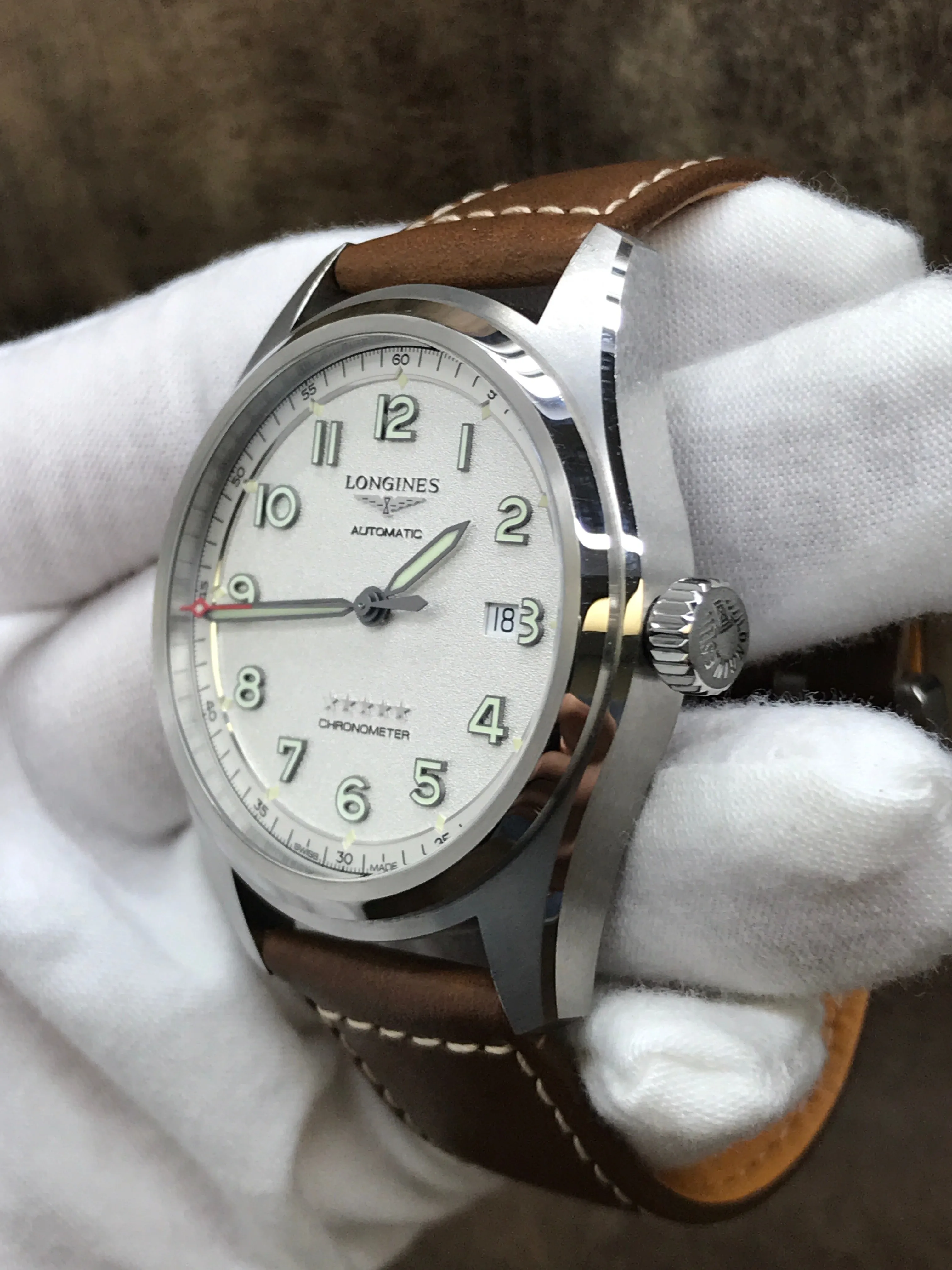 Longines Spirit L3.811.4.73.2 Silver Dial Automatic Men's Watch
