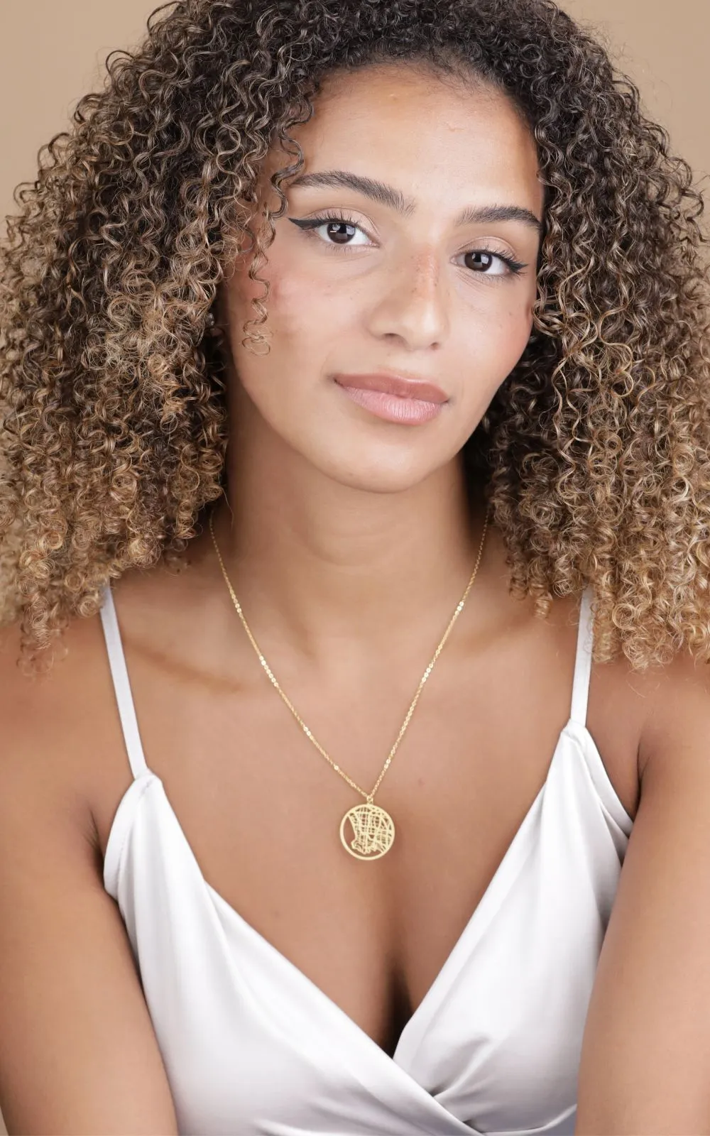 Los Angeles Gold - City Map Necklace