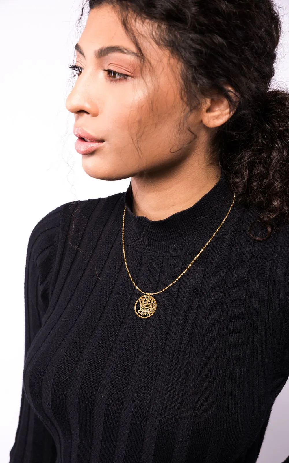 Los Angeles Gold - City Map Necklace