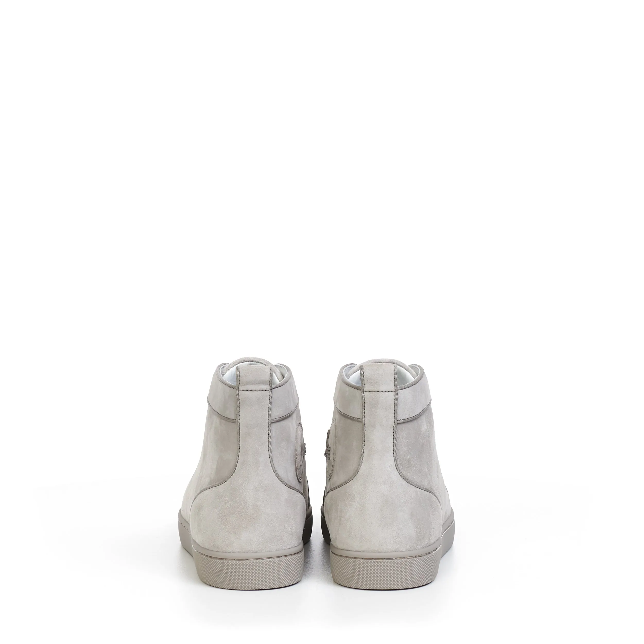 Louis Orlato High Top Sneakers In Goose Grey Veau velours