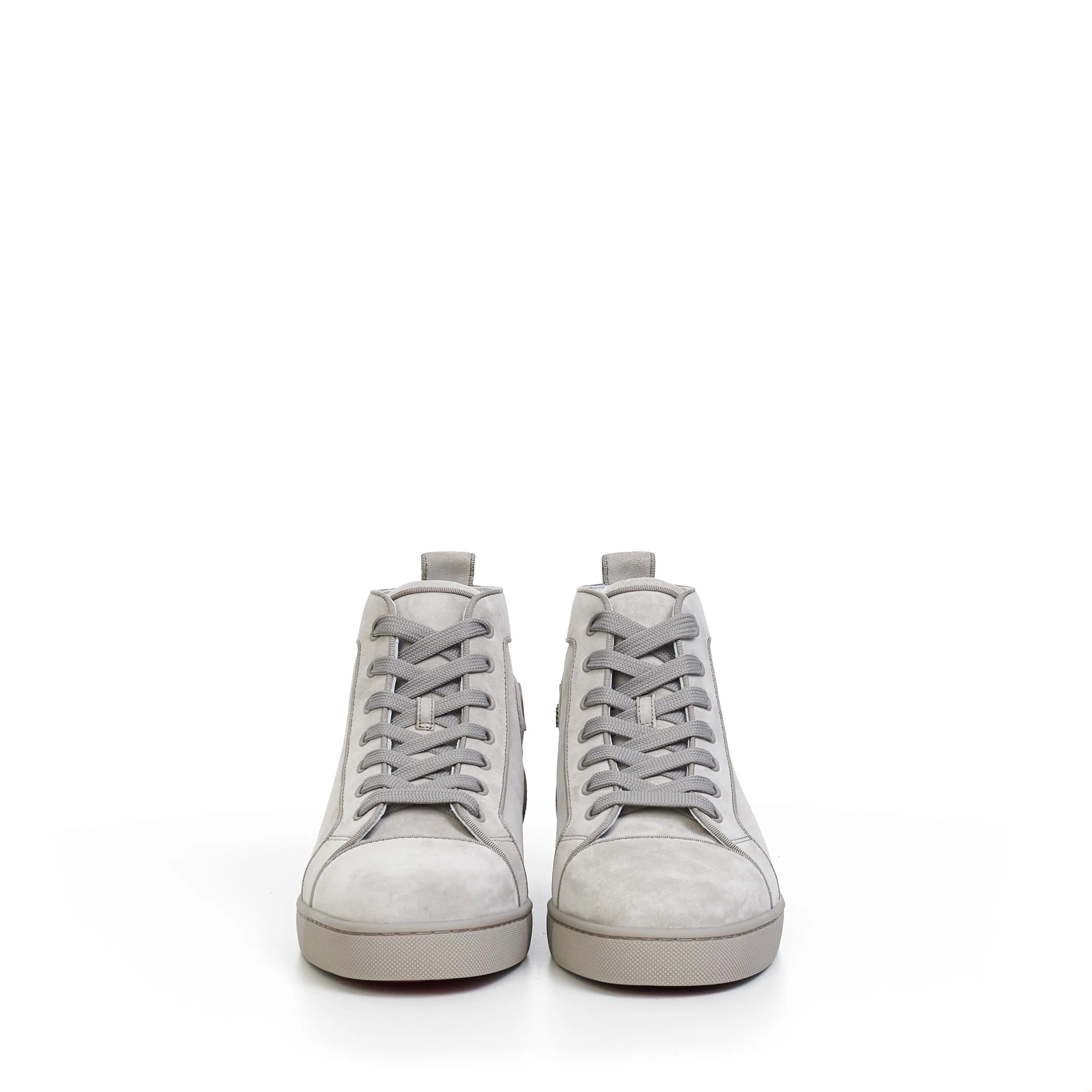 Louis Orlato High Top Sneakers In Goose Grey Veau velours