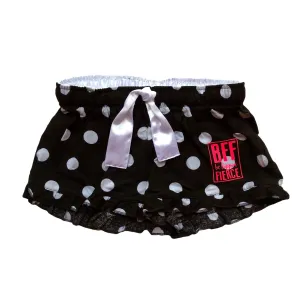 Lounge BFF Logo Shorts - Black/White Dot