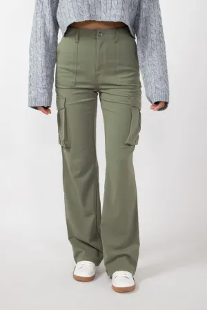 Love Tree Cargo Pants for Women in Olive | 6949PN-OLIVE