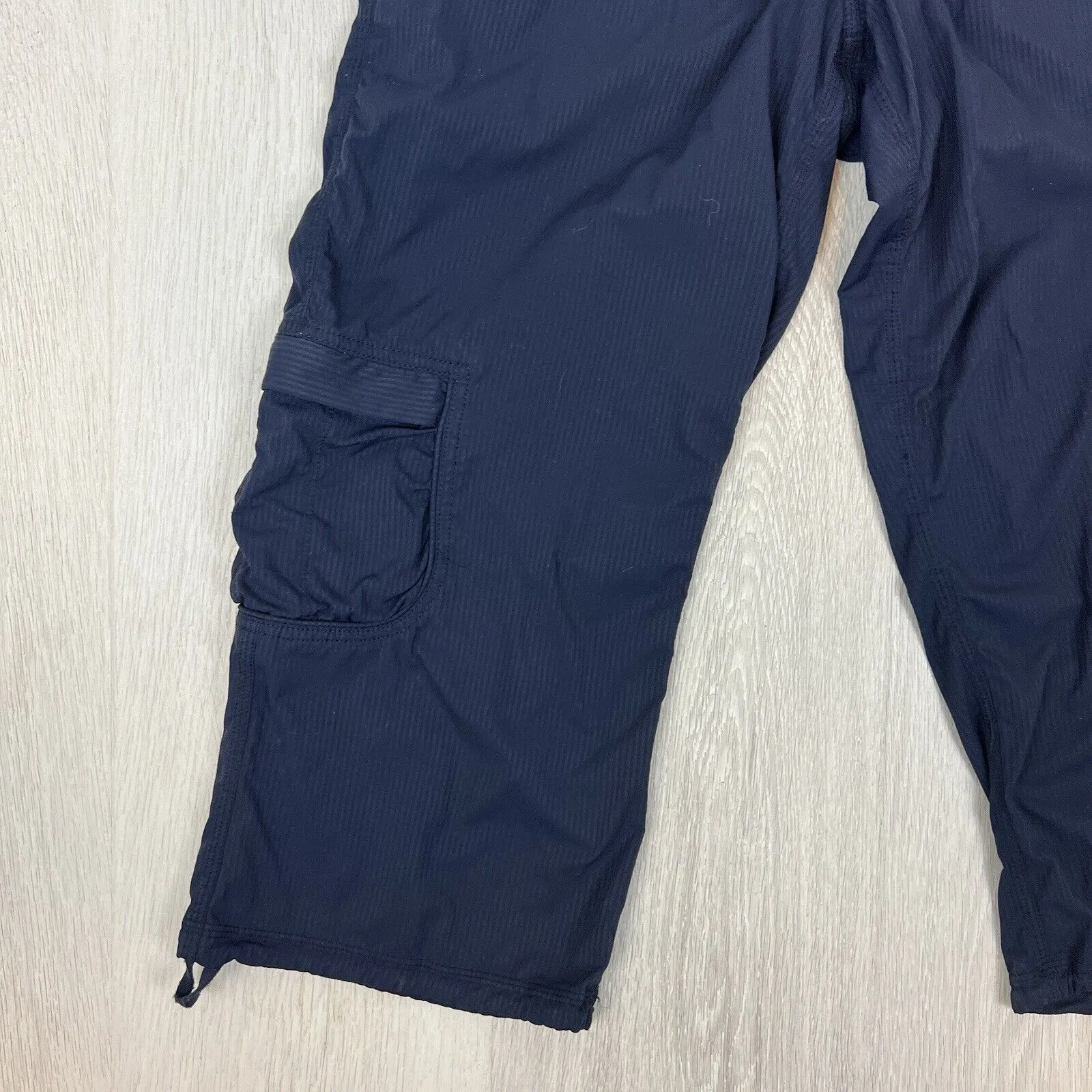 Lululemon Womens Navy Blue Long Cargo Shorts Size M approx