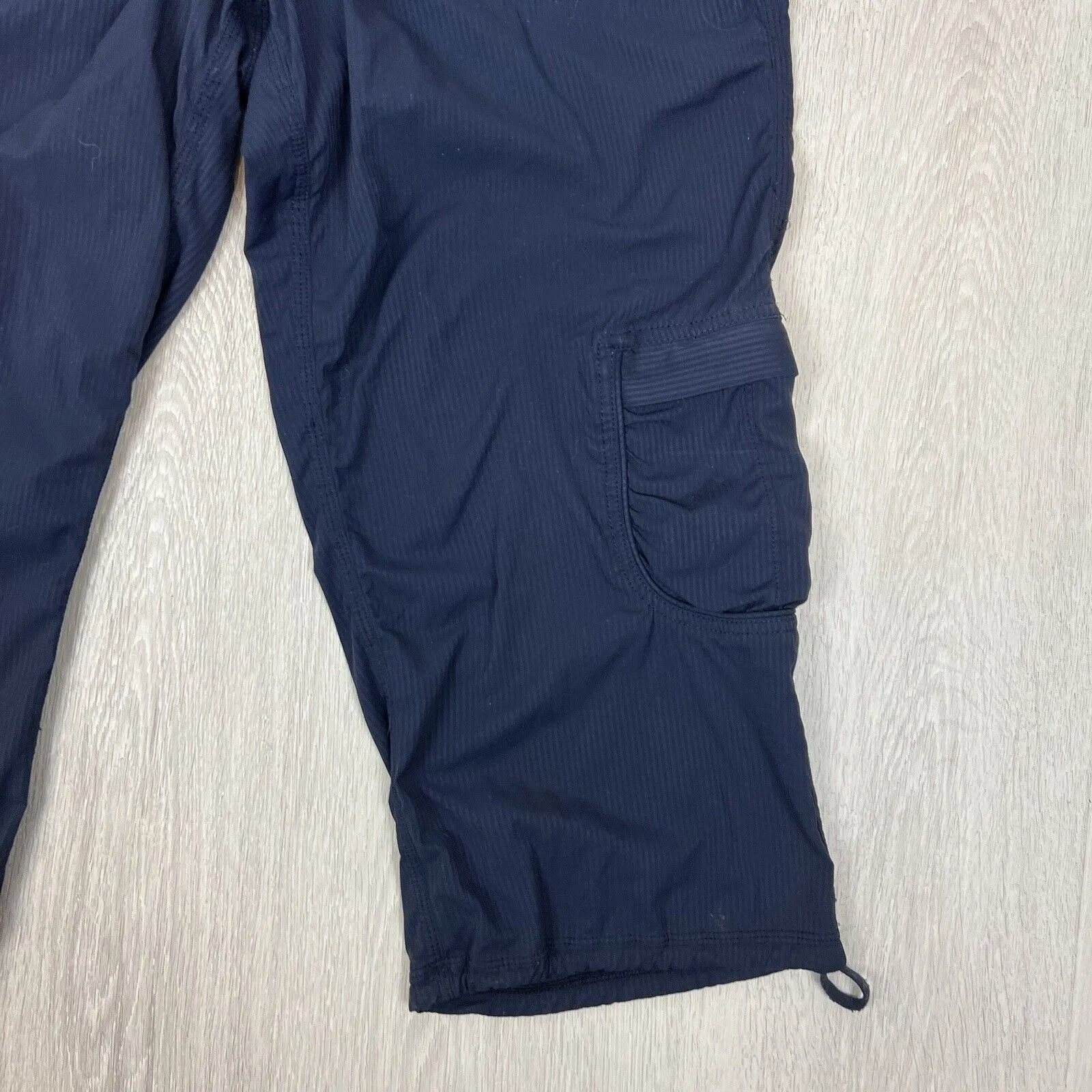 Lululemon Womens Navy Blue Long Cargo Shorts Size M approx