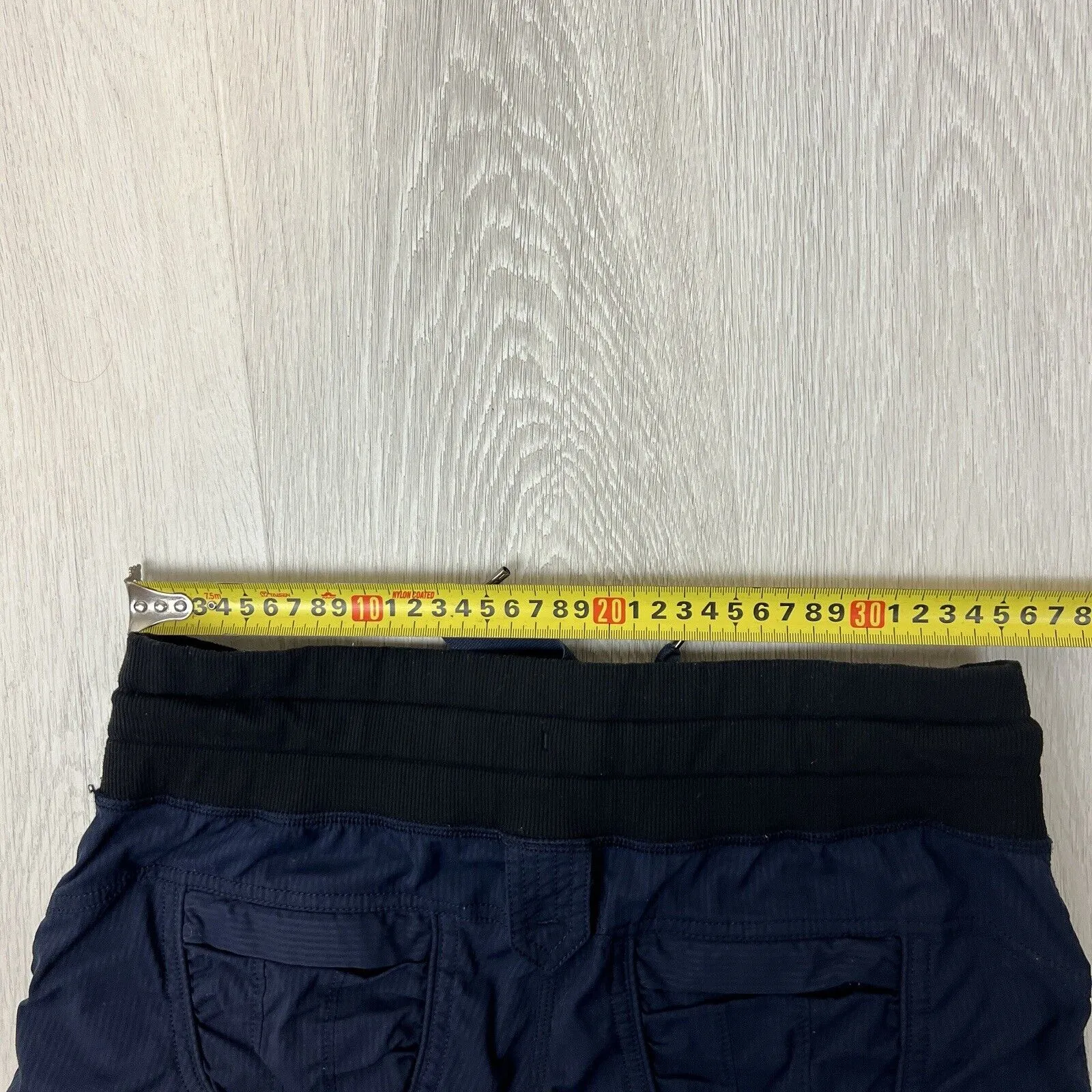 Lululemon Womens Navy Blue Long Cargo Shorts Size M approx