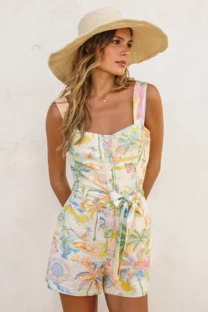 Lynn Button Down Romper