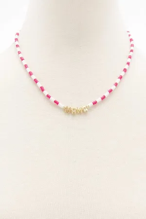 Mama Beaded Necklace
