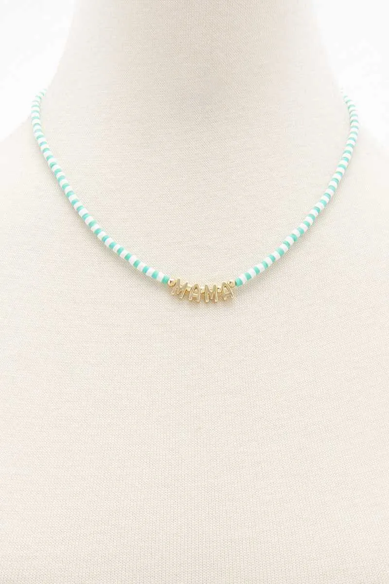 Mama Beaded Necklace