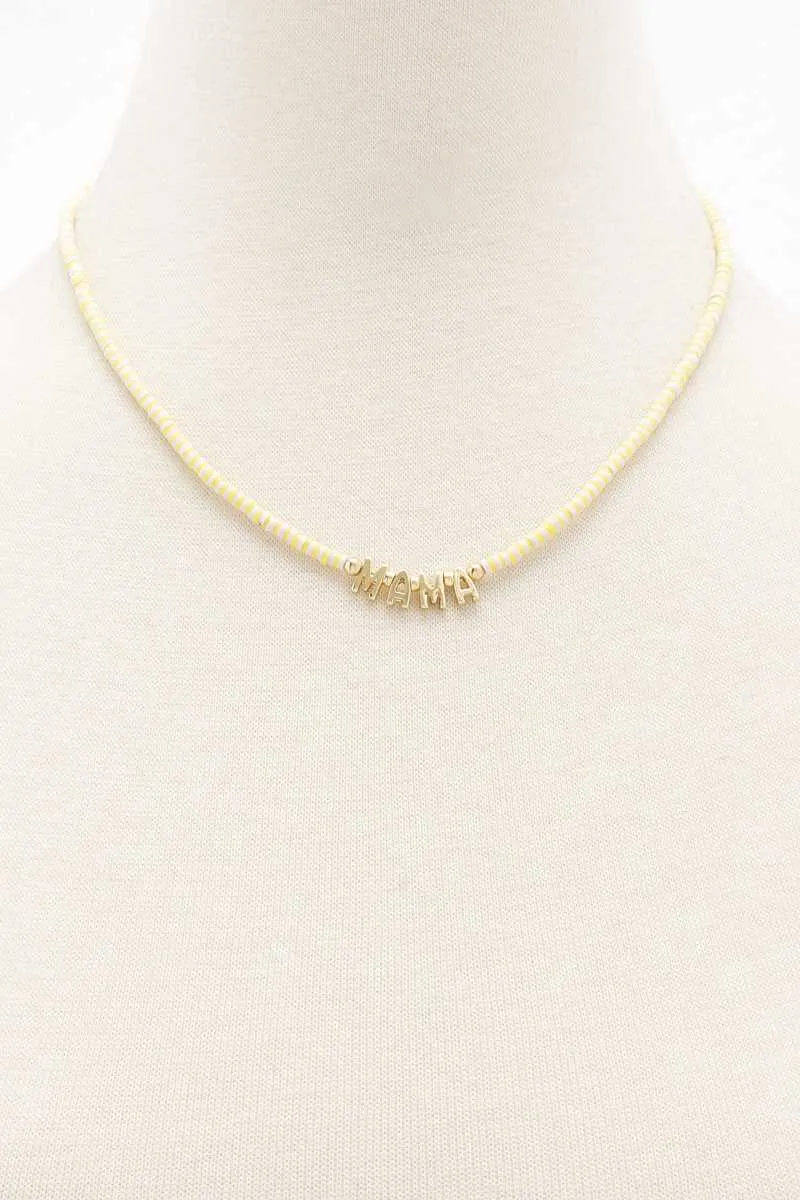 Mama Beaded Necklace