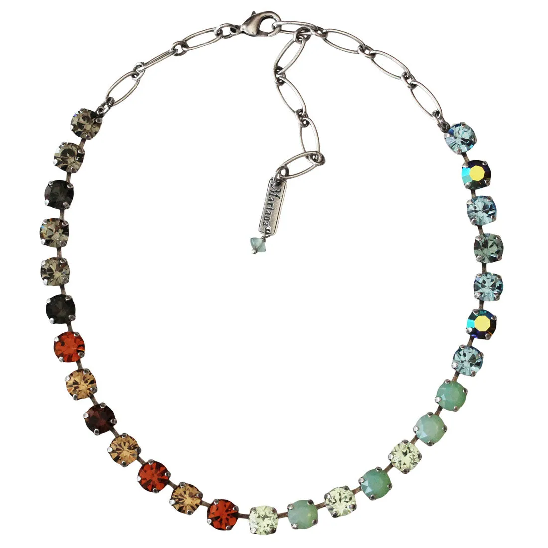 Mariana "Forget Me Not" Silver Plated Must-Have Everyday Crystal Necklace, 3252 1329