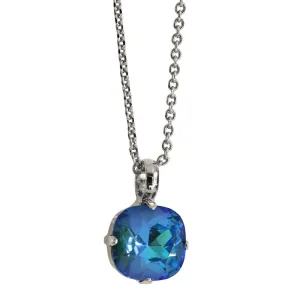 Mariana "Sun-Kissed Capri" Rhodium Plated Cushion Cut Pendant Crystal Necklace, 5326/4 167ro