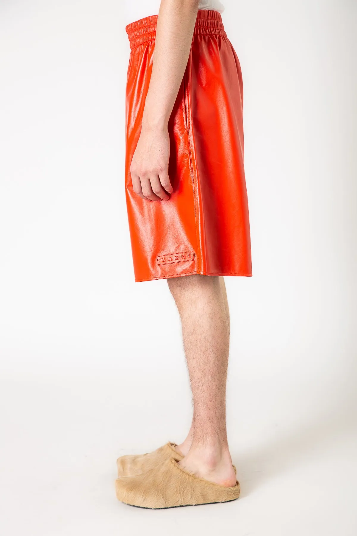 MARNI | LEATHER SHORTS