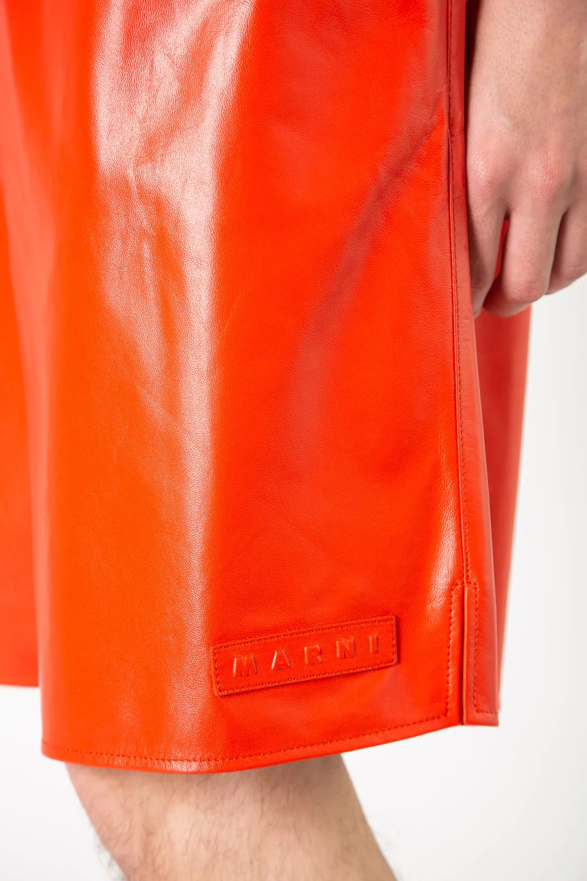 MARNI | LEATHER SHORTS