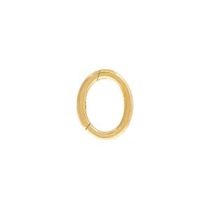 Medium Oval Charm Connector Clasp 14K