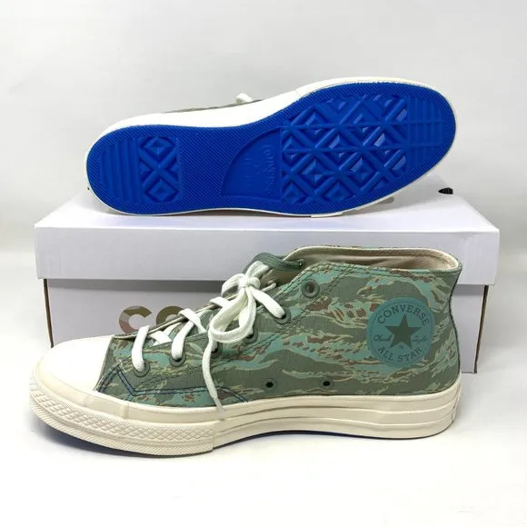 💖MEGA SALE💖Converse Men 172397C CHUCK 70 MID SEA Spray Fossil Green  Sneakers
